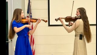 Israels National Anthem  Hatikvah  Karolina Protsenko amp Avelina Kushnir  Violin Duet [upl. by Catie730]