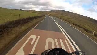 Motorcycle Crash Cat amp Fiddle  Biker survives high speed crash over 40ft cliff [upl. by Caiaphas]