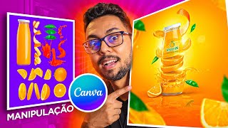 🔥INCRÍVEL 👉 Manipulação de Imagens no Canva Criando uma Arte Publicitária para o Instagram [upl. by Nonnag381]