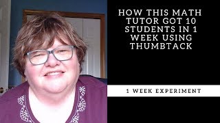 How to Get Thumbtack leads for your Online Tutoring Business [upl. by Nickolas]