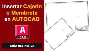 😍 Insertar CAJETIN o MEMBRETE en AutoCAD  cajetin en autocad  CAD  insertar cajetin en autocad [upl. by Branch486]