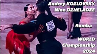 Andrey Kozlovsky  Nino Dzneladze  World Championship 2024  Rumba [upl. by Svensen]