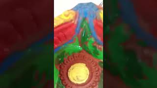 Diya painting 2 diwalispecial diyart diwali galaxygirls [upl. by Ynnob319]