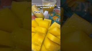 Compote de mangue et banane recette food babyfood baby yummy cuisine cooking compote shorts [upl. by Toscano61]