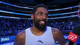 Kyrie Irving talks win vs Timberwolves Postgame Interview 🎤 [upl. by Lazor125]