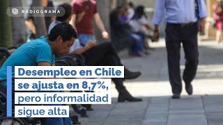 Desempleo en Chile se ajusta en 87 pero informalidad sigue alta [upl. by Aniuqahs]