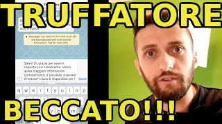 Scherzo WhatsApp A Truffatore BECCATO amp SPUTTANATO PRANK  SCHERZO EPICO [upl. by Derfliw]