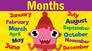 Months of the Year Song  Learn the 12 Months  Kindergarten Preschool amp ESL  Fun Kids English [upl. by Hebner825]