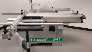 Altendorf WA6 from RampJ Machinery [upl. by Cummings]