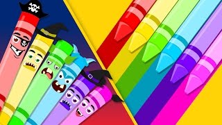 Crayons Song  Learn Color  Scary Crayons Song  Nursery Rhymes Compilation [upl. by Aika]