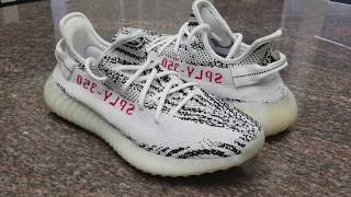 yeezy zebra reps 11 4th Batch from Sneakeraheadru  BEST REPS I EVER BOUGHT [upl. by Hluchy]