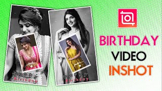 Birthday Video Editing Inshot App  Inshot Birthday Status Video Editing Telugu [upl. by Esenahs]