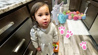 Easter Bunny HIDING Easter Eggs 🐰🥚 hide and seek [upl. by Ylrebnik]