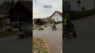 Stadt vs Dorf Thema Kreuzung 🔥🔥🔥 dorf automobile dorfkind funny fun gokart fail comedy [upl. by Aicener]