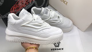 Versace Odissea Sneakers White Unboxing Review [upl. by Anattar]