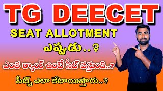 Tg Deecet seat allotment 2024seat reservation rules TTC AND DIET [upl. by Eusassilem]