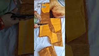 Part 4  38 size katori blouse cutting and stitching katoriblaousecuttingandstiching [upl. by Pravit841]