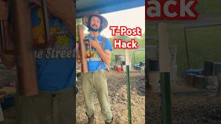 How to Put in and Remove a Fence Post with a TPost Driver [upl. by Ytsihc16]