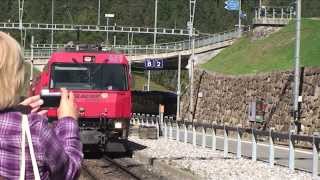 Onboard the Glacier Express from Tiefencastel to St Moritz Switzerland [upl. by Nairrod]