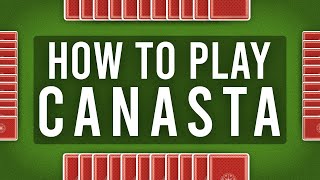 How to Play Canasta  canasta for beginners  canasta card game how to play [upl. by Assirialc]