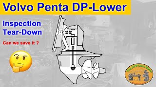 Volvo Penta Duoprop Lower Outdrive DP Checkout [upl. by Sylirama]