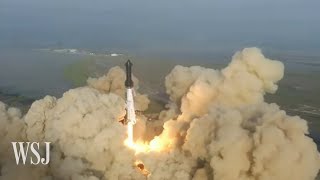 Starship Explosion Video Watch Elon Musks Rocket Explode After Launch  WSJ [upl. by Madora668]