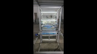 Fabric Edge Covering amp Overlocking Machine with Sheet Cutting [upl. by Milty]