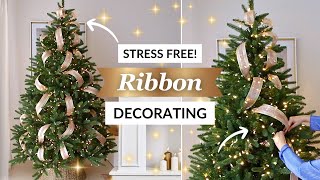 HOW TO PUT RIBBON ON A CHRISTMAS TREE LIKE A PRO 🎄 Easy StepbyStep Ribbon Guide [upl. by Lada]