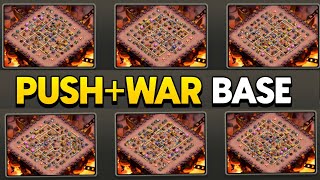 BEST 08 WAR PUSHING BASE  ANTI ROOT RIDER TH16 BASE  TH16 BEST WAR CWL LEGEND BASE WITH LINK [upl. by Nanfa]