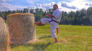 Teaching Mae geri yoko geri mawashi geri  Kagayaku Worldwide [upl. by Nahtad]