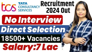 TCS Recruitment 2024 TCS Vacancy 2024 TCS Jobs 2024Oct 2024 OFF Campus Placements  jobs [upl. by Setarcos]