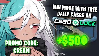 Winning Combo CSGOLuck Free Daily Cases [upl. by Hilleary727]