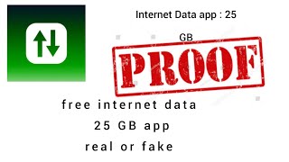 free internet data 25 gb app real or fake [upl. by Eeldivad74]