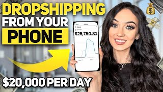 How to Start Dropshipping from Your PHONE amp GET SALES STEP BY STEP Shopify Dropshipping [upl. by Elish]