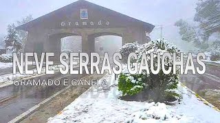 Neve em canela e gramado 2020 serra gaúcha sul do Brasil [upl. by Fidele783]