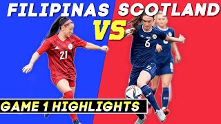 FILIPINAS VS SCOTLAND Pinatar Cup 2023  Womens Football  Full Highlights [upl. by Clay]