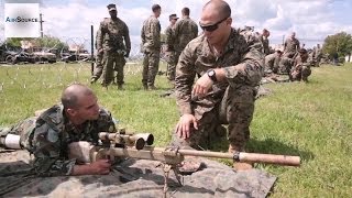 US Romanian Armenian and Bulgarian Militaries Check Out Each Others Weapons [upl. by Otrebor14]