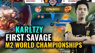 KARLTZY FIRST SAVAGE  BREN ESPORTS VS 10S GAMING FROST  M2 WORLD CHAMPIONSHIPS [upl. by Harberd]