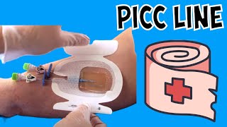 PICC Line Dressing Changes  My Experience [upl. by Yoong]