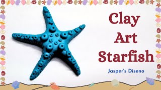 Clay Art Starfish  Modelling Clay  Starfish  Easy DIY  Sea Animals  StepbyStep Tutorial [upl. by Majka]