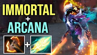 NEW ULTRA RARE IMMORTAL Phantom Assassin  ARCANA Battle Fury Build Epic Gameplay by Kiak WTF Dota 2 [upl. by Eatnuahc834]