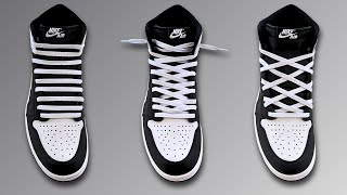 3 COOL WAYS TO LACE NIKE AIR JORDAN 1 HIGH  Jordan 1 High Lacing [upl. by Georgia242]