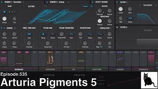 Arturia Pigments 5 Demo and tutorial of new features and preset banks [upl. by Jobina988]