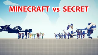 MINECRAFT Team vs SECRETS Team  Totally Accurate Battle Simulator TABS [upl. by Quentin]