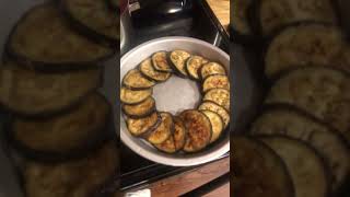 Parmigiana Di Melanzane Going in the oven￼￼ [upl. by Ozmo]