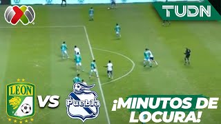 ¡PASÓ DE TODO EN MINUTOS Puebla 11 León  AP2023J15  Liga Mx  TUDN [upl. by Haron]