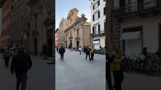 A piazza in Florence Italy  March 2024 [upl. by Aicatsanna539]