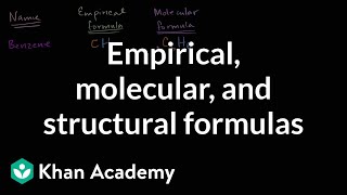 Empirical molecular and structural formulas  AP Chemistry  Khan Academy [upl. by Adiaroz268]