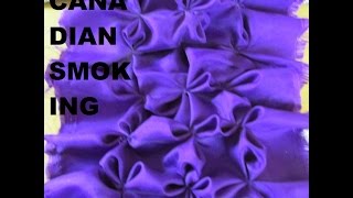 HOW TO DO CANADIAN SMOCKING EMBROIDERY [upl. by Wharton]