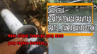 cara kerja aerator tanpa listrik untuk bududaya ikan nila [upl. by Dante]